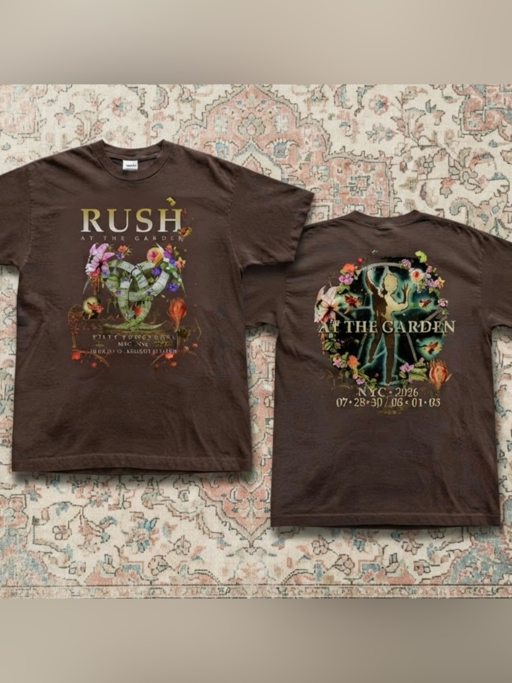 Rush At The Garden Botanical Floral Tour 2026 T-Shirt